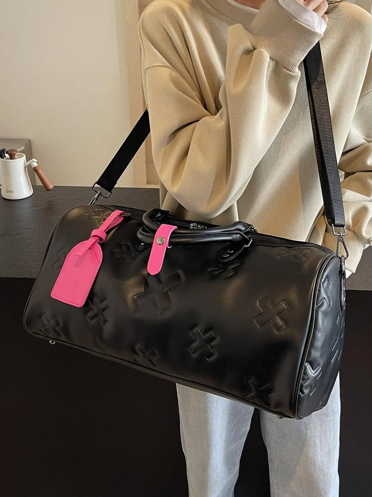 Fashionable and Versatile Travel Bag, Multifunctional Travel Bag, Minimalist Large Capacity Duffels, Lightweight Sports Fitness Bag for Short Business Trips, Casual Commuter Bag, Travel Duffle Bag