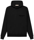Fear of God Essentials Fleece Hoodie Stretch Limo Black over Sized Fit