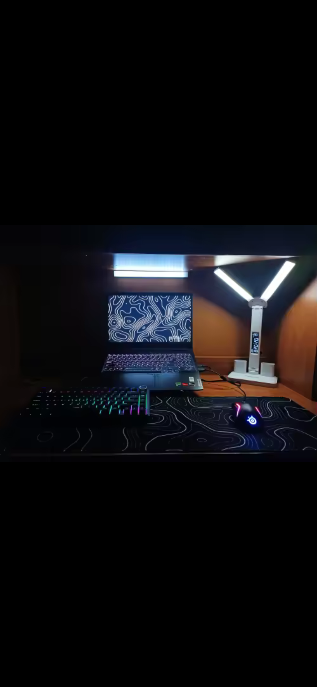 Topographic Gaming Mouse Pad - Premium Desk Setup Mat