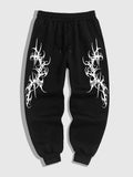 Men's Gothic Streetwear Jogger Pants – Graphic Hip Hop Cargo Sweatpants