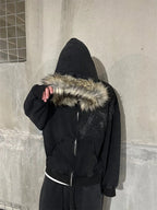 Eclipse Faux Fur Hoodie