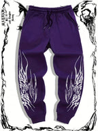 Men's Gothic Streetwear Jogger Pants – Graphic Hip Hop Cargo Sweatpants