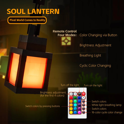 PixelGlow™ RGB Lantern – 16-Color Ambient Night Light