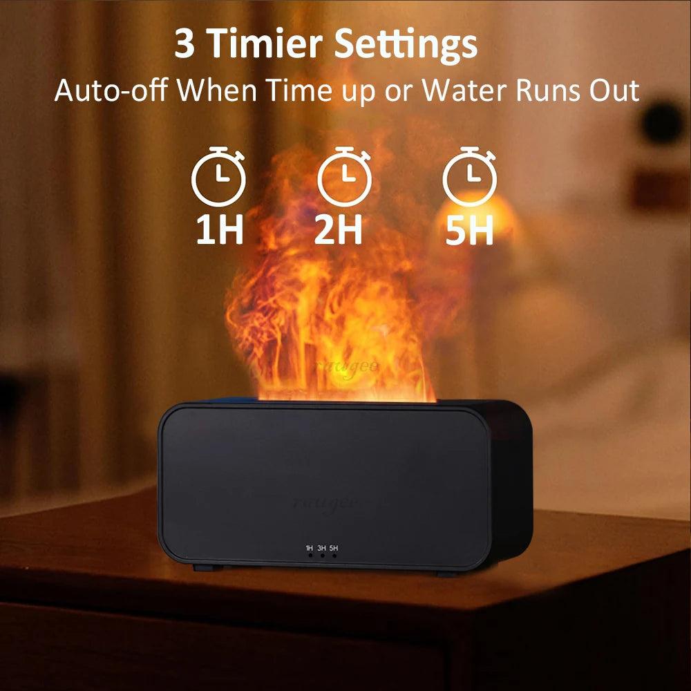Zotion Flame Aroma Diffuser - LED Essential Oil Humidifier