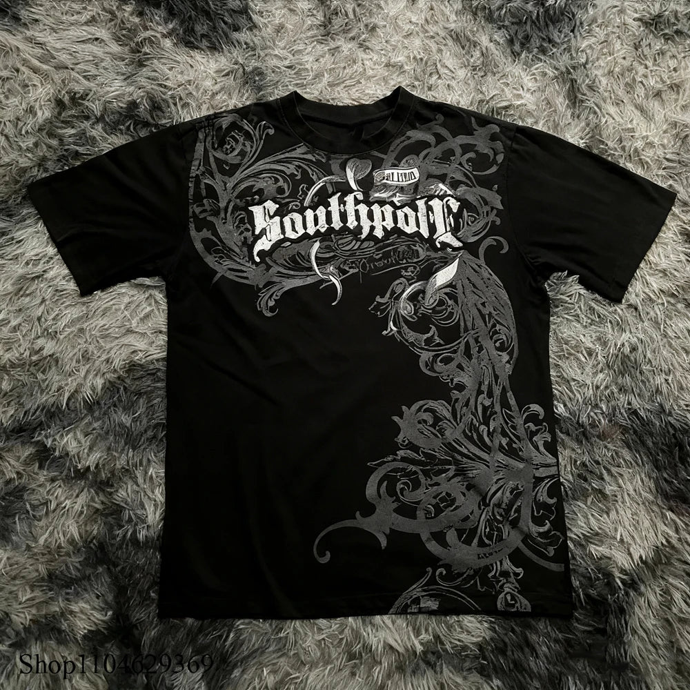 Y2K Gothic Oversized Graphic T-Shirts | Premium Streetwear Tee