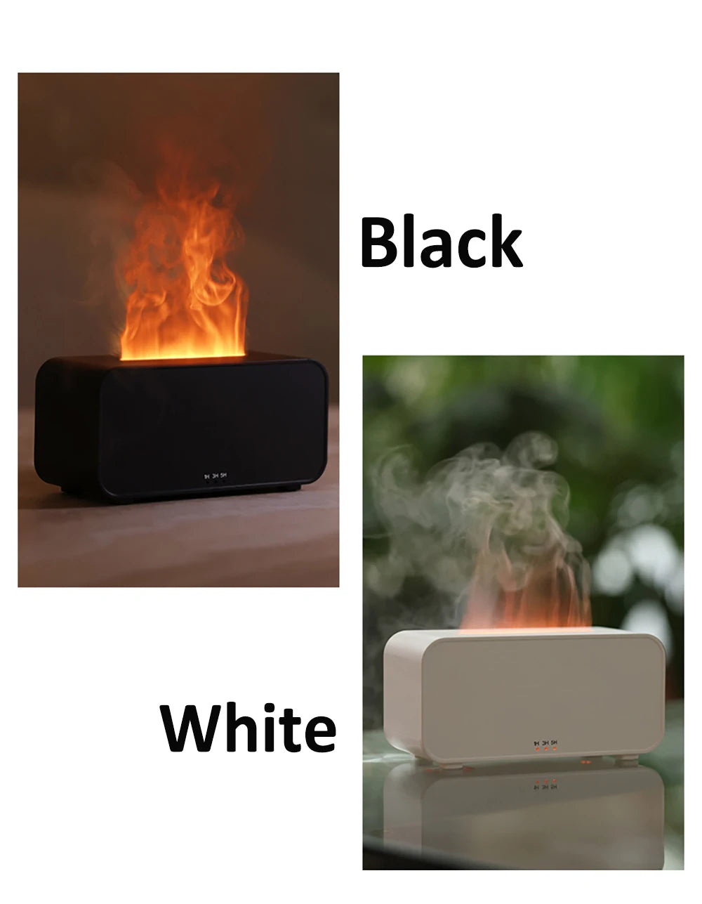 Zotion Flame Aroma Diffuser - LED Essential Oil Humidifier