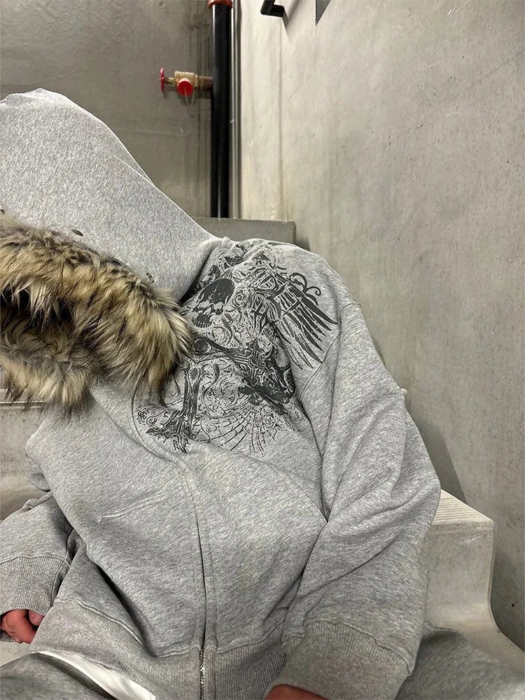 Eclipse Faux Fur Hoodie