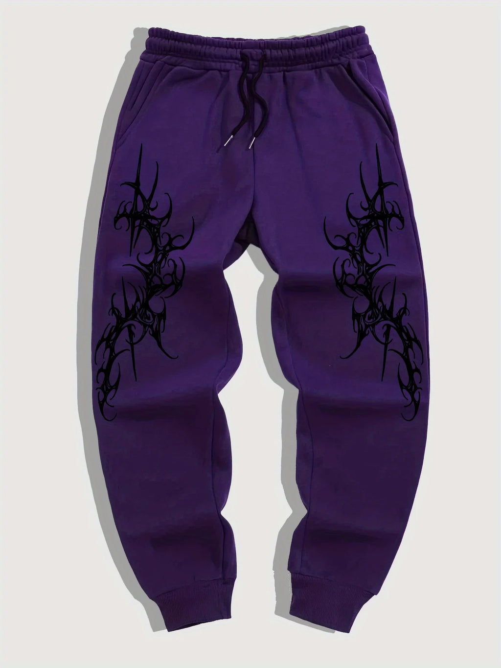 Men's Gothic Streetwear Jogger Pants – Graphic Hip Hop Cargo Sweatpants