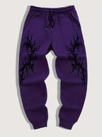 Men's Gothic Streetwear Jogger Pants – Graphic Hip Hop Cargo Sweatpants