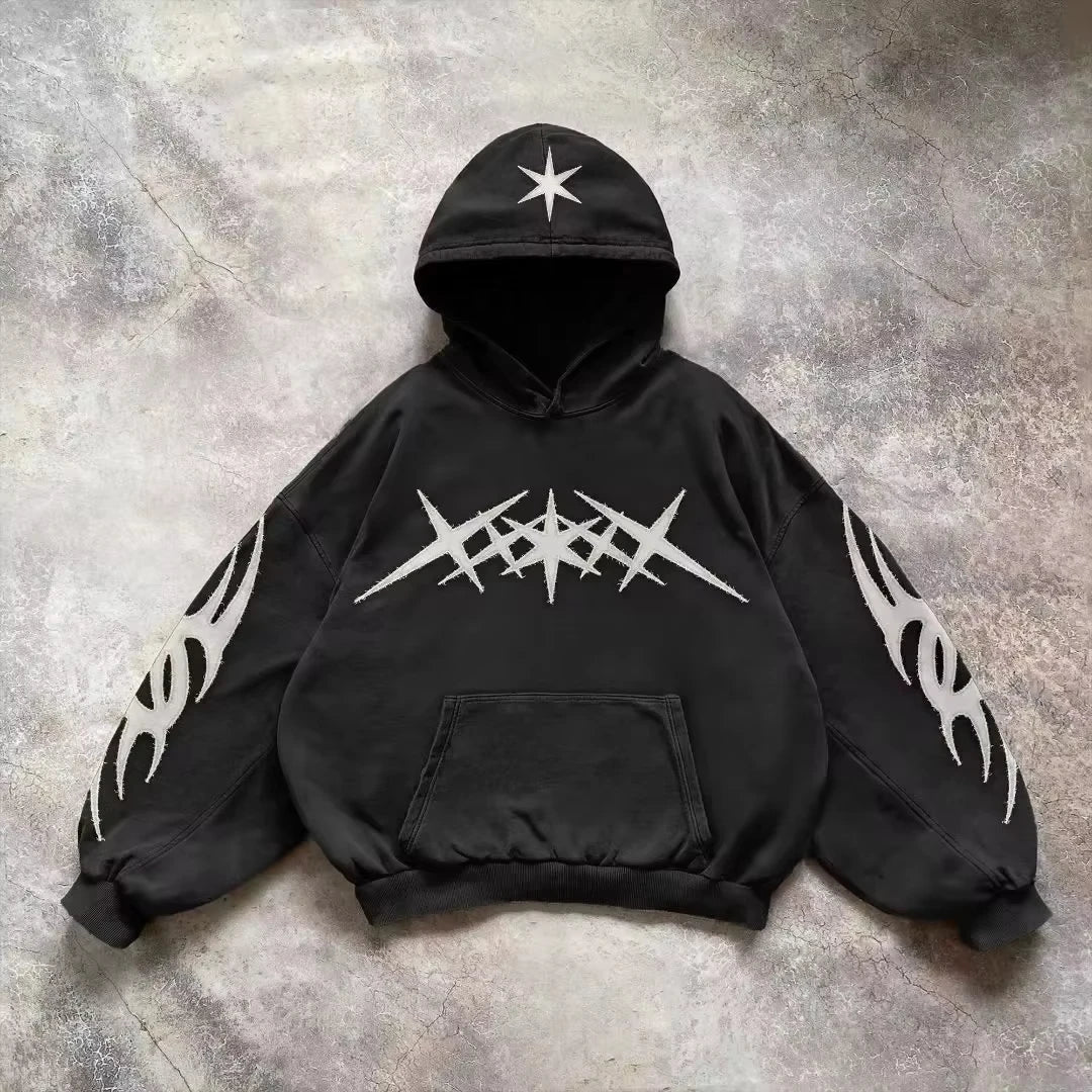 Y2K Gothic Graphic Oversized Hoodie | Premium Streetwear Collection