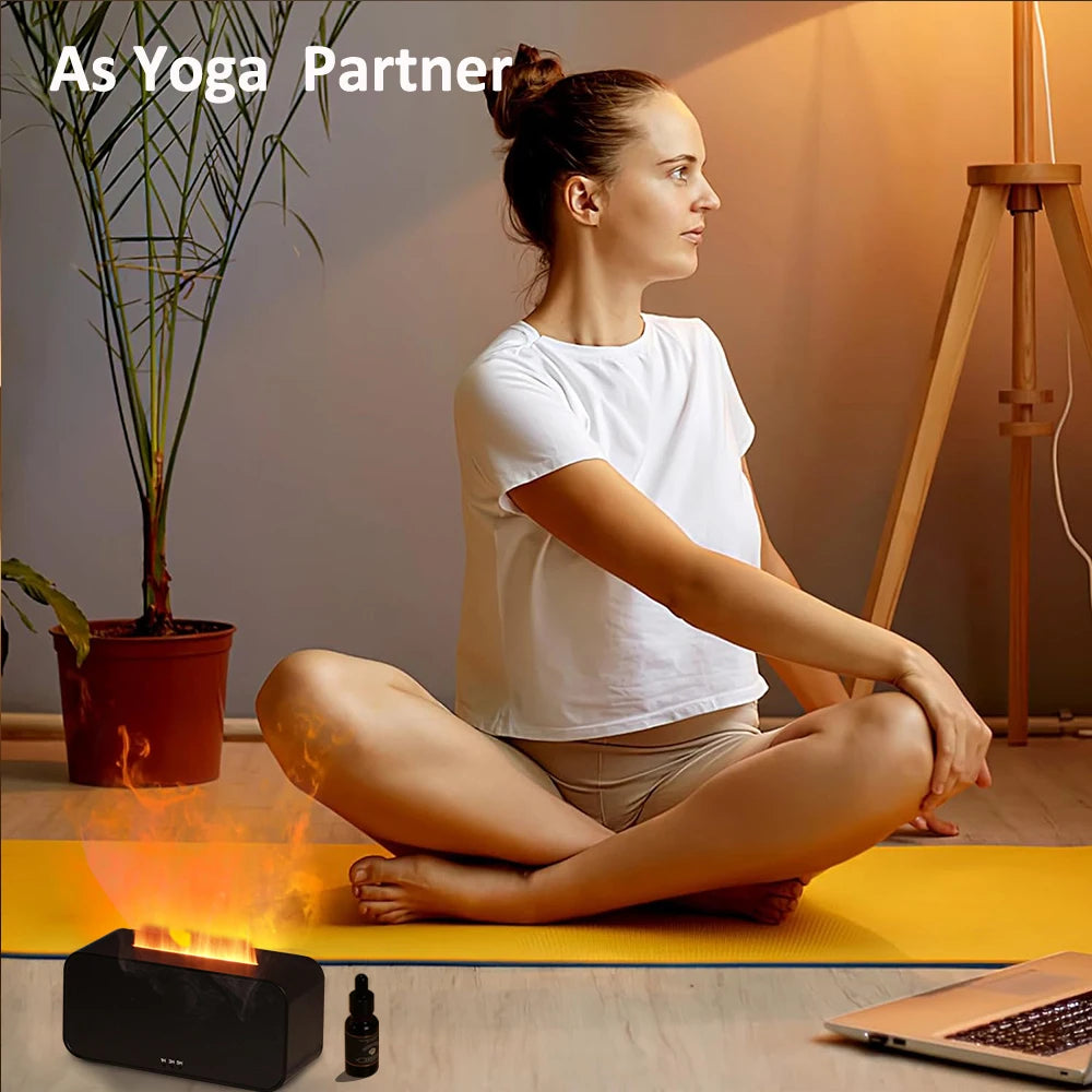 Zotion Flame Aroma Diffuser - LED Essential Oil Humidifier