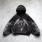 Y2K Gothic Graphic Oversized Hoodie | Premium Streetwear Collection