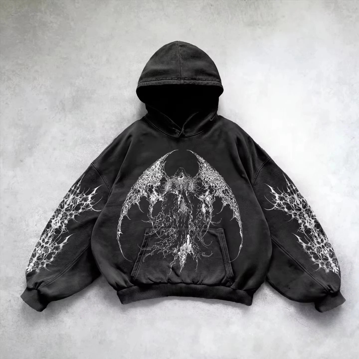 Y2K Gothic Graphic Oversized Hoodie | Premium Streetwear Collection