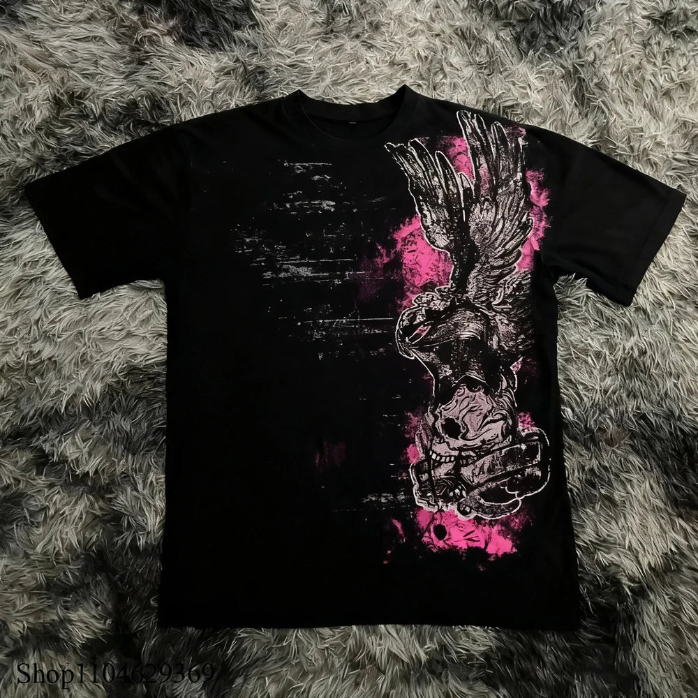 Y2K Gothic Oversized Graphic T-Shirts | Premium Streetwear Tee