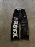 Oversized Embroidered Streetwear Pants