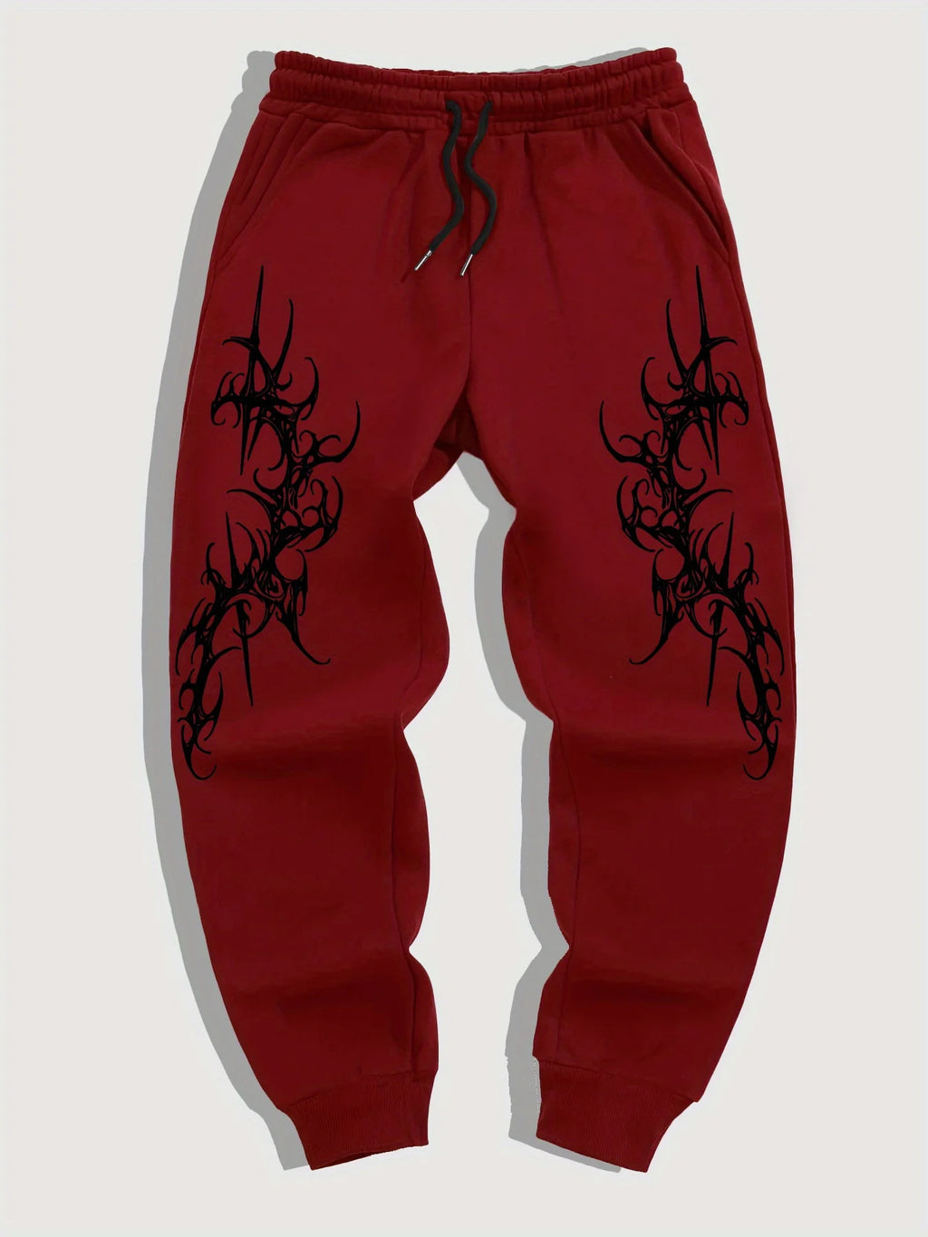 Men's Gothic Streetwear Jogger Pants – Graphic Hip Hop Cargo Sweatpants