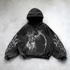Y2K Gothic Graphic Oversized Hoodie | Premium Streetwear Collection