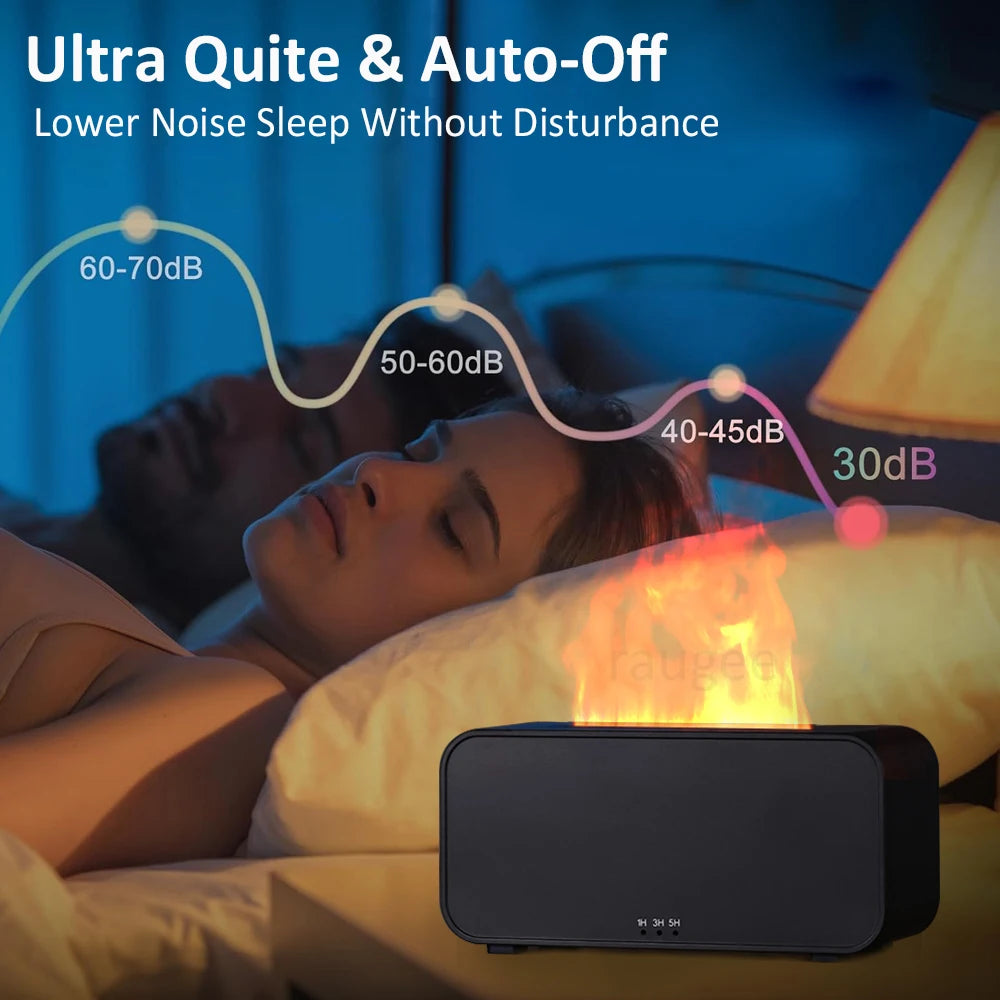 Zotion Flame Aroma Diffuser - LED Essential Oil Humidifier