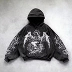 Y2K Gothic Graphic Oversized Hoodie | Premium Streetwear Collection