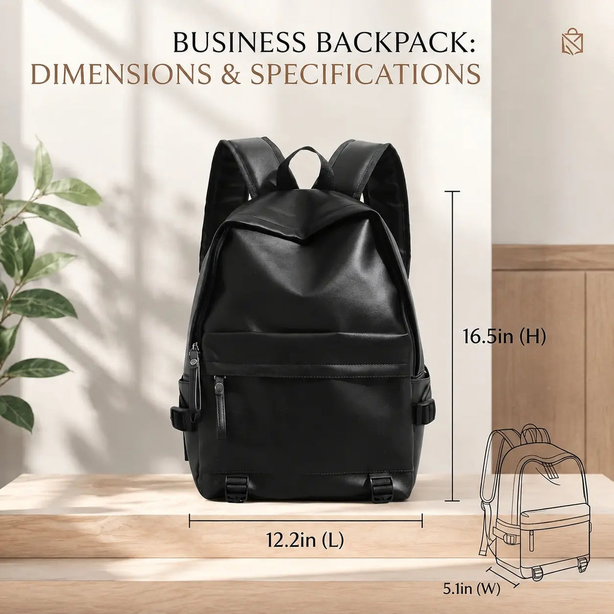 Plain Waterproof College Backpack - Lightweight Casual Daypack, Nylon Multi Compartment Book Bag for School, 15.6-Inch Padded Laptop Compartment, Travel Daypack for Men & Women, Tiktok Shop Back to School Item